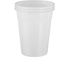 wellsamed 100723 Einwegbecher Mundspülbecher Plastikbecher Trinkbecher Becher Kunststoff 180 ml weiß, 3000 Stück