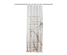 Home Fashion 48480-818 Schlaufenschal Digitaldruck Kolari, 245 x 120 cm, Seidenoptik, beige