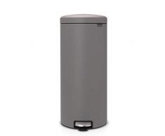 Brabantia Treteimer newIcon, Mineral Concrete Grey, 30 Liter
