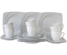 Creatable 13161, Serie Celebration Weiss, 18tlg Kaffeeservice, Porzellan, 31.5 x 26 x 27 cm, 18-Einheiten