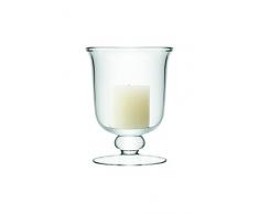 LSA International Leicht ausgestellte Windlicht, transparent, farblos, 19,5 cm