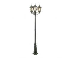 Konstsmide Firenze 7217-600 Standleuchte B: 57,5cm T: 57,5cm H: 220cm / 3x100W / IP43 / lackiertes Aluminium / grün