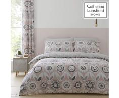 Catherine Lansfield, Annika Easy Care, Doppelbettwäsche-Set, Rose, Einzelbett
