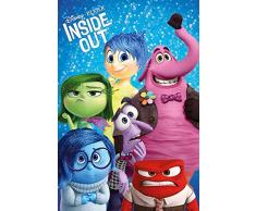 Inside Out - Characters - Alles Steht Kopf - Filmposter Kino Movie Kinder Kids Familie Comic Zeichentrick - Grösse 61x91,5cm