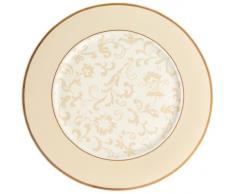 Villeroy & Boch 10-4390-2680 Ivoire Platzteller, Porzellan, gold/weiß/Beige, 35.7 x 35.7 x 1 cm, 1 Einheiten
