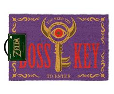 empireposter Legend of Zelda, The - Boss Key - Fußmatte, Größe: 60 x 40 cm, Material Kokosfaser/PVC