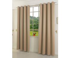 Gardinenbox Verdunkelungsvorhang Ãsen matt Uni Farben, Sand, 245x140 (HxB) Blickdicht Blackout, 20600
