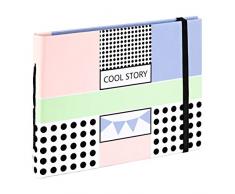 Hama Polaroid Fotoalbum für Instax Mini (Fotobuch für ca. 20-30 Sofortbilder, Album zum einkleben und selbstgestalten) pastell