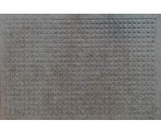 oKu-Tex Moby Design Fußmatte, Schmutzfangmatte,Relief, für außen und innen, rutschfest & robust, Anthrazit, 40 x 60 cm