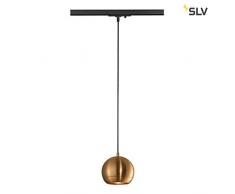 SLV Hängeleuchte LIGHT EYE 150 für 1-Phasen-Stromschiene | Dimmbare Deckenleuchte, Hängelampe, Pendelleuchte für Wohnzimmer, Bar, Esszimmer | Runde Decken-Lampe, Kugel-Design (GU10 ES111, EEK E-A++)