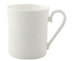 Villeroy & Boch - Royal Kaffeebecher, filigrane Tasse mit geschwungenem Henkel aus hochwertigem Premium Bone Porzellan, spülmaschinenfest, 300 ml