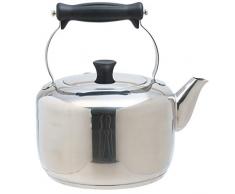 Kitchen Craft Wasserkessel Master Class 2Liter aus Edelstahl in Silber, 12 x 17 x 22 cm