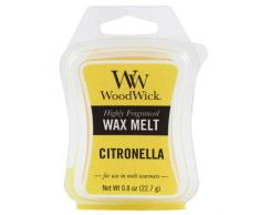 Woodwick Zitronenmelisse Duftwachs zum Schmelzen, 22.7 g, Glas, Gelb/weiß, 5.9 x 7.3 x 2 cm