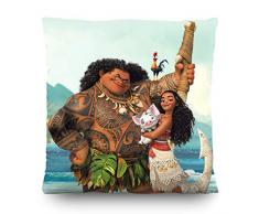 AG Design Disney Vaiana Deko Kissen, Polyester, Mehrfarbig, 40 x 40 cm