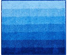 Grund Badteppich 100% Polyacryl, ultra soft, rutschfest, ÖKO-TEX-zertifiziert, 5 Jahre Garantie, RIALTO, WC-Vorlage o.A. 50x60 cm, blau