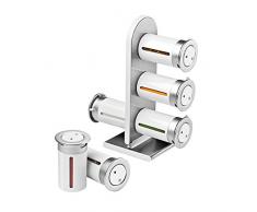 ZeroGravity Magnetisches Gewürzregal 6-er Set zum Aufstellen, Farbe zur Wahl weiß