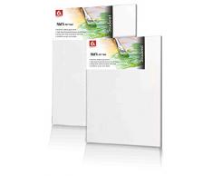 Quantum Art Leinwandbild, 100% Baumwolle, 15 x 15 cm, Weiß