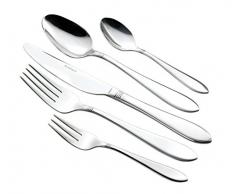 Esmeyer 30-TLG Alice aus Edelstahl 18/0, poliert Materialstärke 2.5/2,2mm. Besteck, Silber, 26 x 23.5 x 4 cm