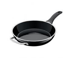 Silit Professional Bratpfanne, 28 cm hoch, mit Gegengriff, Silargan Funktionskeramik, induktionsgeeignet, schwarz