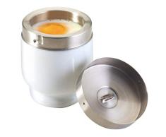 Kitchen Craft Eierkocher, aus Porzellan, mit Edelstahldeckel