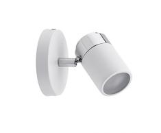 Paulmann 66710 Spotlight Zyli IP44 max 1x10W GU10 Weiß/Chrom 230V Metall 667.10 Deckenleuchte Lampe LED Deckenlampe Deckenstrahler
