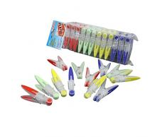 Wäscheklammern 24 Stück mit rutschfesten Softgriffen