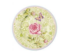 Villeroy & Boch Rose Cottage Frühstücksteller grün, Premium Porzellan, 22cm