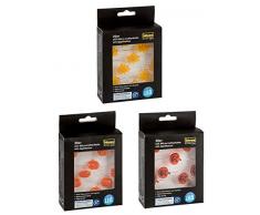 Idena LED Lichterketten, 3 Stück, je 20 LED, Kürbis, Ahorn und lachender Kürbis, mit 6 Stunden Timer Funktion, Batterie betrieben, für Herbst, Deko, Halloween, als Stimmungslicht, je ca. 1,25 m