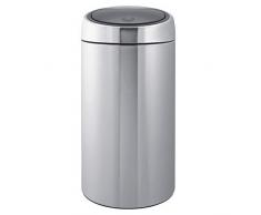 Abfallsammler, TWIN, Inhalt 2 x 20 l, Edelstahl, matt -