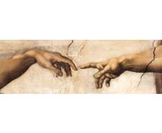 Michelangelo - Creation Hands - Türposter XXL-Poster Historische Motive - Grösse 158x53 cm