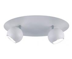 Trio Leuchten Dakota 804670231 Deckenleuchte, Metall, Weiß/Silber