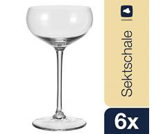 Leonardo Cheers Sektschale, 6-er Set, 315 ml, spülmaschinenfest, Teqton-Kristallglas, 061644