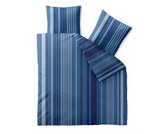 CelinaTex Harmony Bettwäsche 200 x 200 cm Mikrofaser Bettbezug Silvie Streifen Blau