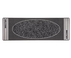 CarFashion 322620A Pur|Centerclean Outdoor Fußmatte mit Hochwirksamer Textileinlage und einer Scraper-fläche in Anthrazit-metallic, TPAnthrazit Metallic Oberfläche, 75 x 25 cm