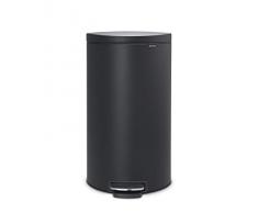 Brabantia Treteimer Flatback+, 30L, lackierter Stahl, Mineral Infinite Grey