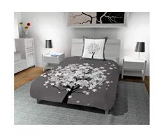 Soleil docre Wood Bettwäsche, Baumwolle, Grau, x cm, Baumwolle, grau, 140 x 200 cm