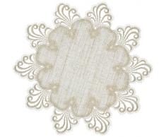 Plauener Spitze by Modespitze 3086L_11_36 Tischdecke Nizza L, Größe 36 cm, rund