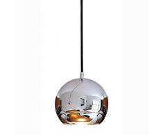 SLV Hängeleuchte LIGHT EYE 150 für 3-Phasen-Stromschiene | Dimmbare Deckenleuchte, Hängelampe, Pendelleuchte für Wohnzimmer, Bar, Esszimmer | Runde Decken-Lampe, Kugel-Design (GU10 ES111, EEK E-A++)