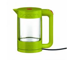 Bodum Bistro 11445-565 Transparenter Wasserkocher doppelwandig 1,1 l Glas/Kunststoff Grün