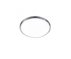 Trio Leuchten Deckenleuchte 658611407 Contender, Metall Nickel matt, Acrylschirm in weiß, 11 Watt LED, stufenlos Dimmbar