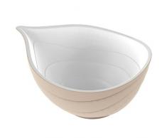 zak! Salatschüssel Zwiebel 18cm in beige/weiß, Melamin, 18 cm