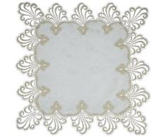 Plauener Spitze by Modespitze 3086E_11_4242 Tischdecke Nizza E, Größe 42 x 42 cm, rechteckig