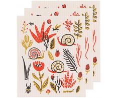 Danica Studio Geschirrtücher, schwedisch, 3 Stück Small World Design