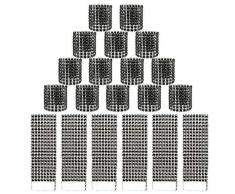 HANGNUO Serviettenringe mit Strasssteinen, für Hochzeit, Empfang, Babyparty, Party, Dekoration, glitzernde Schleifen für Servietten, Stuhlschärpe, Tischdecke, Vorhang, 120 Stück schwarz