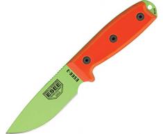 ESEE ES3PMVG Outdoormesser | Klingenlänge: 9.52 cm-Griff: Orange G-10-Model 3 Standard Edge, Mehrfarbig