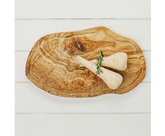 Naturally Med Schneidebrett aus Olivenholz, 45 cm)