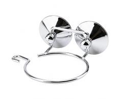 TP-Products Haartrocknerhalter mit Saugnäpfen, Metall, Silber, 30 x 20 x 15 cm