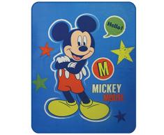 Disney Mickey 043676 Expressions Fleece Decke, Polyester, mehrfarbig, 110 x 140 cm