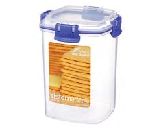 Sistema Vorratsdose Klip it quadratisch 900ml, Plastik, transparent, 11.1 x 11.1 x 14.2 cm