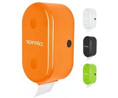 Spirella WC Rollenhalter + ErsatzrollenhalterCube zum kleben oder bohren Orange
